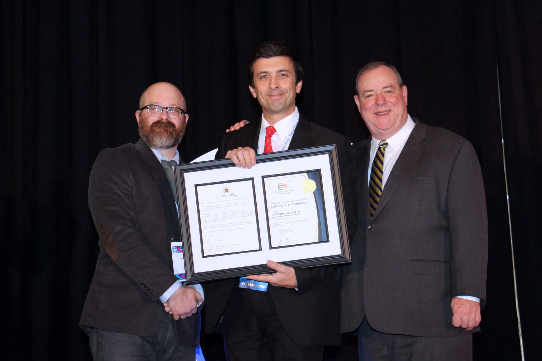 Tony Genovese earns the CCMO award