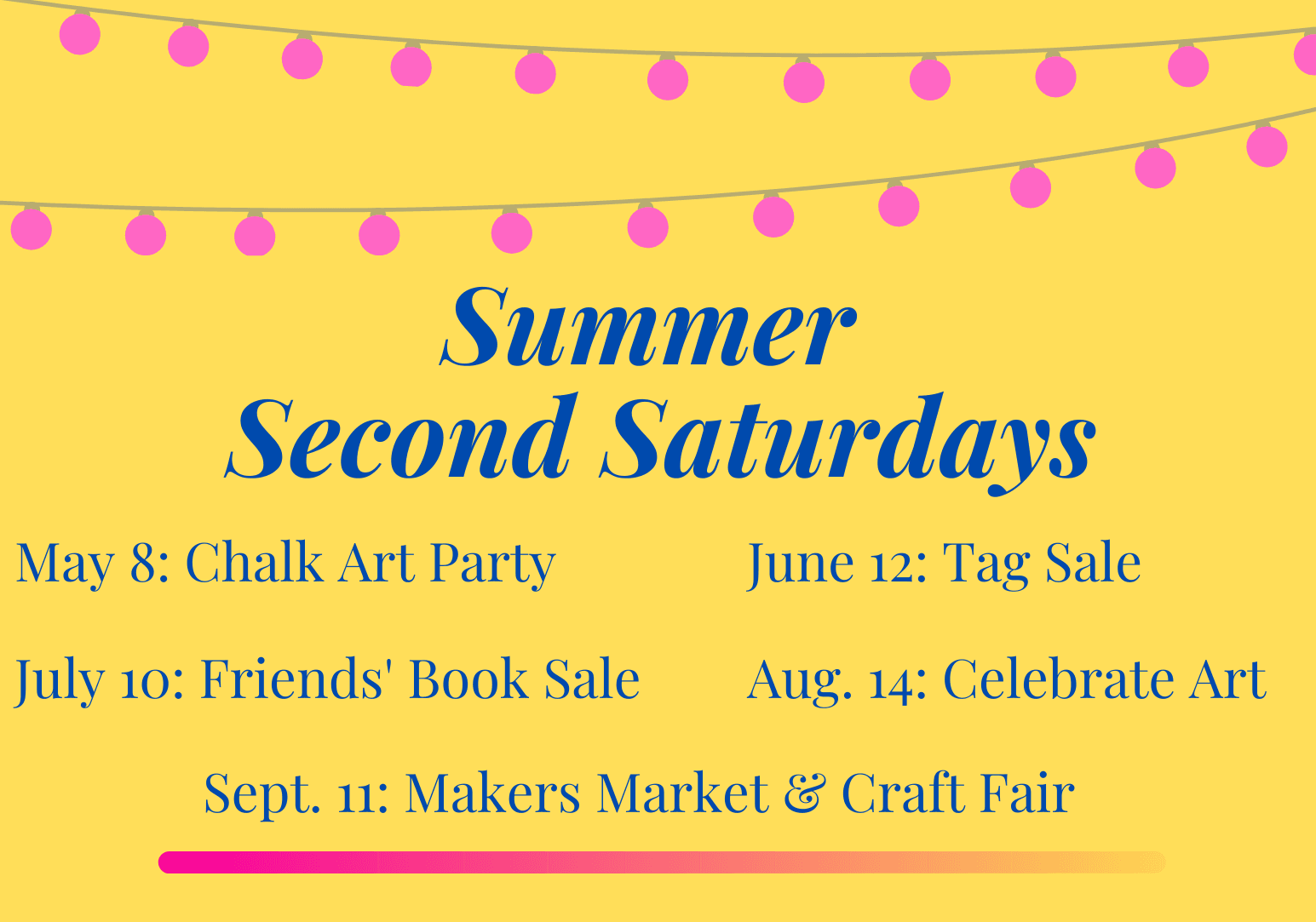 Second Saturdays  for web and social medai