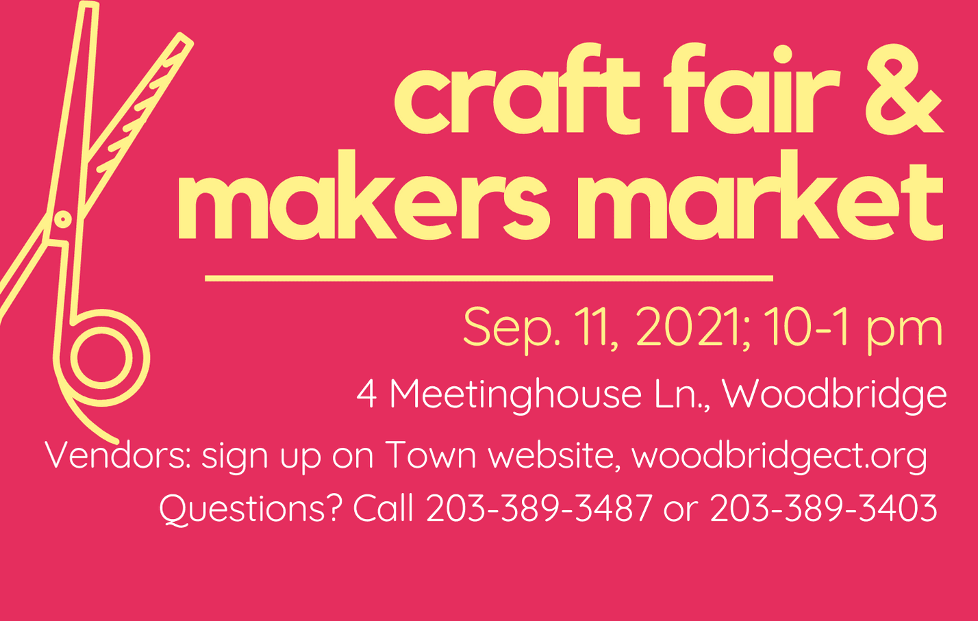 Craft Fair Event social media post